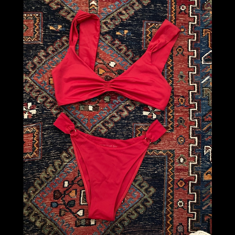 Super sexy red bikini (eco friendly) from Away That Day. Made in the UK